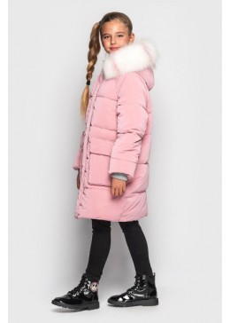 Cvetkov розовое зимнее пальто для девочки Джоанна